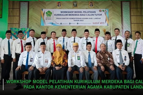 Guru MTs Negeri Landak Mengikuti Workshop Model Pelatihan Kurikulum Merdeka bagi Calon Tutor