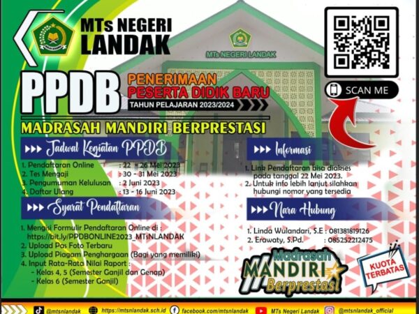 PPDB MTs Negeri Landak TP 2023/2024